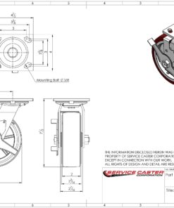 Service Caster Brand 6 Inch Heavy Duty Swivel Casters Set of 4 Polyurethane Caster Wheels – 3,600lbs. Total Capacity – 2 Swivel with Locking Brakes/2 Rigid with Roller Bearings 6" Wheel 2 Swivel w/2 Top Lock Brakes - 2 Rigid 10 81vFCCB WrL