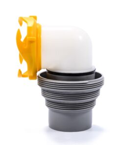 Camco 39625 Revolution 20' Sewer Hose Kit with 360 Degree Swivel Fittings and 4-in1 Elbow Adapter, Ready To Use Kit with Hose and Adapter Standard Packaging 14 81vG2mG6TeL