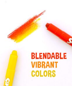 U.S. Art Supply Super Crayons Set of 36 Colors - Smooth Easy Glide Gel Crayons - Bright, Blendable and Washable 32 81vGHfqxxQL