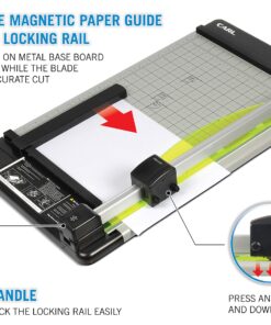 CARL Heavy Duty Rotary Paper Trimmer - 12238, Black/Silver, 18inch 18-Inch 18 81vHRsOuw L