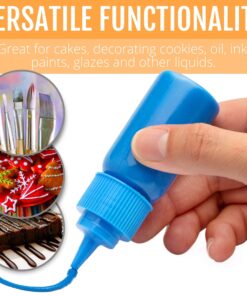 Free Hand Writer Bottles - 6 Easy Small Squeeze Bottles - 3 Each (1 and 2 Ounce) - Cookie Cutters, Cake and Baking Decoration, Food Coloring & Royal Icing Supplies for Writing (6 bottles) 6 Pieces 29 81vHn 2yLL