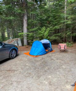 Abco Small Pop Up Tent and Automatic Instant Portable Cabana Beach Small Tent - 2 Person Pop Up Tent - 2 Doors Emergency Tent - Water-Resistant, UV Protection Sun Shelter with Carrying Bag (Sky Blue) 57 81vINNcDbGL