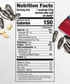 DAVID Roasted and Salted Original Sunflower Seeds, 1.625 oz, 12 Pack 31 81vKujlFgL