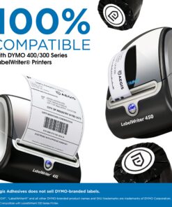 Aegis - Compatible Direct Thermal Labels Replacement for DYMO 30252 (1-1/8" X 3-1/2") Address & Barcode - Use with Labelwriter 450, 450 Turbo, 4XL Printers (12 Rolls) 12 Pack 15 81vLPFIHqsL