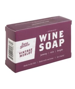 Swag Brewery Vintage Merlot WINE SOAP | Great Gift for Women, Birthdays, Wives, Men, and All Wine Lovers | All Natural + Made in USA | Funny Bath and Relaxation Accessories Vintage Merlot (Wine) 11 81vLW6kLR9L
