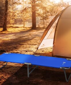 Magshion Portable Military Fold Up Camping Bed Cot + Free Storage Bag- 7 Colors Blue 12 81vLaNDitcL