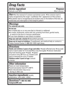 Compound W One Step Wart Remover Strips for Kids, 10 Medicated Strips for Wart Removal, 2 Pack unflavored 10 Count (Pack of 2) 36 81vLyZcLoML 1