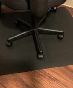 Office Rolling Chair Mat for Hardwood and Tile Floor, Black, Anti-Slip, Non-Curve, Chair Mat Best for Under the Computer Desk , 47 x 35 Rectangular Non-Toxic Plastic Protector, Not for Carpet 39 81vPCKoaqiL