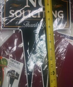 Signs Authority No Soliciting Outdoor Metal Yard Sign for Home, House and Business | Made with Heavy Duty DiBond Aluminum | Stop Solicitation, Deter Door Knockers and Bell Ringers (15"x9.5", Pack 1) No Soliciting Metal Non-Reflective 37 81vQMYLGhGL