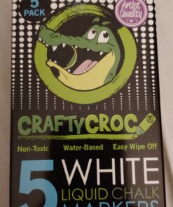 White Liquid Chalk Markers for Blackboard - Also Perfect Glass Window Markers for Cars, Shops or Home or Dry Erase Boards - Five Chalk Marker Pen Set, Fine & Jumbo Size Pens 1mm, 3mm, 6mm, 10mm, 15mm 5 Pack White Multi-size (1mm to 15mm) 22 81vRfaIuSL