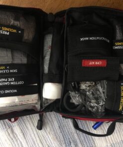 Surviveware Comprehensive Premium First Aid Kit Emergency Medical Kit for Trucks, Cars, Camping, Office and Sports and Outdoor Emergencies - Small 100 Piece Set Regular 57 81vRuK5YC6L