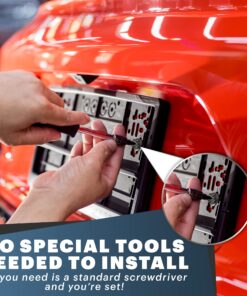 License Plate Screws with Rustproof Finish - License Plate Screw Kit for Front & Rear Plates - License Plate Bolts for Domestic Vehicles - Stainless Steel Screws for License Plates (4-Pack, Black) Black Zinc Plated 20 81vS16oNjoL