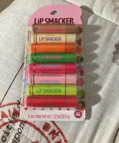 Lip Smacker Original & Best Holiday Flavored Lip Balm Party Pack, Oatmeal Cookie, Vanilla, Mango, Watermelon, Tropical Punch, Cotton Candy, Kiwi, Strawberry, Clear Original Lip Smacker 39 81vSJh30leL