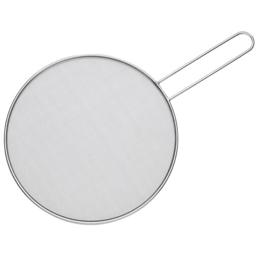 HIC Kitchen Splatter Screen, 18/8 Stainless Steel with Fine Mesh, 11.5-Inch 11.5-Inch Splatter Screen