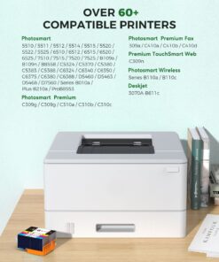 564XL Ink Cartridges Replacement for HP 564 564XL, Compatible High-Yield Combo Pack for HP Photosmart 5520 5525 6520 7520 5510 6510 7510 7525, Premium C309G(Black, Cyan, Magenta, Yellow, 4 Pack) 21 81vSuNp8SLL