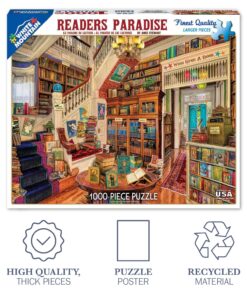 White Mountain Puzzles Readers Paradise - 1000 Piece Jigsaw Puzzle 21 81vSwRjdxxL