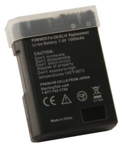 STK EN-EL14 EN-EL14a Battery Pack for Nikon D3200 D3400 D3500 D3300 D3100 D5100 D5200 D5500 D5600 D5300 EL14 EL14A ENEL14 ENEL14A EN EL 14 14a D 3200 3300 3400 3500 3100 5100 5200 5500 5600 Grip 33 81vVadPEARL