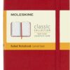 Moleskine Classic Notebook, Hard Cover, Pocket (3.5" x 5.5") Ruled/Lined, Scarlet Red, 192 Pages