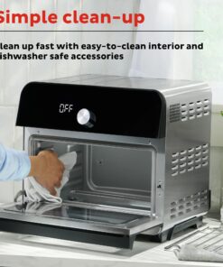 Instant Omni Plus 19 QT/18L Air Fryer Toaster Oven Combo, From the Makers of Instant Pot, 10-in-1 Functions, Fits a 12" Pizza, 6 Slices of Bread, App with Over 100 Recipes, Stainless Steel 29 81vWC1 lxsL