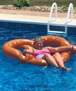 Swimline Giant Pretzel Swim Fun Inflatable Floating Seat, 1-Pack 39 81vWR2bFyPL
