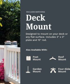 EZ Vane Steel Cat & Butterfly Weathervane 21” Height, Includes Metal Deck Mount, Wind Cups & Brackets | Hand-Crafted and Family-Owned, Made in The USA with Triple Powder Coating, Limited 10 81vX7WN39vL