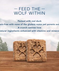 Blue Buffalo Wilderness Trail Treats High Protein Grain Free Crunchy Dog Treats Biscuits, Duck Recipe 10-oz Bag 10 Ounce (Pack of 1) 19 81vYOnW3sVL