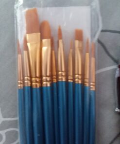 Amazon Basics Paint Brush Set, PBT Paint Brushes for Acrylic, Oil, Watercolor, 10 Brush Sizes 1 43 81vdA7Tca9L