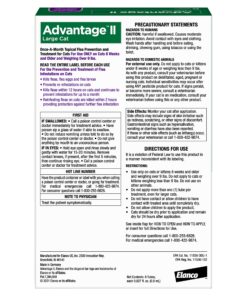 Alternative view of Advantage II Large Cat Vet-Recommended Flea Treatment & Prevention | Cats Over 9 lbs. | 6-Month Supply 6 Pack Large Cat only