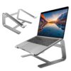 Macally Laptop Stand for Desk - Aluminum Laptop Riser Stand for Desk - Ergonomic Laptop Holder Mount - Use as Macbook Stand (Pro/Air) or Notebook Computer Stand between 10 to 17.3 Inches - Silver Stand Only 50 81vdFPVpx4L