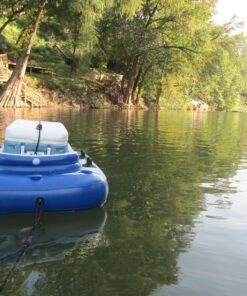 Intex River Run II Inflatable 2-Person Pool Tube Float with Attached Cooler and Repair Kit Multi-colored 44 81vdi7WE7pL