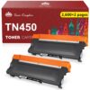 Toner Kingdom Compatible Toner Cartridge Replacement for Brother TN450 TN420 TN-450 TN-420 for HL-2270DW HL-2280DW HL-2240 HL-2230 MFC-7360N MFC-7860DW IntelliFax-2840 2940 DCP-7065DN Printer(2 Black) 2 81vehOXPhSL