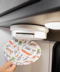 Alternative view of Camco 9-inch Pop-A-Plate Plastic Plate Dispenser | Ideal for Compact Spaces, RVs and Trailers | Mounts Under Cabinets or Shelves | White (57001)