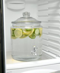 Anchor Hocking 2 Gallon Heritage Hill Beverage Dispenser with Lid (2 piece, all glass, dishwasher safe) Heritage Hill Jar Bev Dispenser 33 81vgWK5z8KL