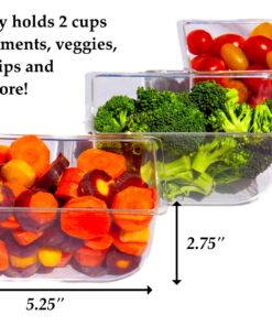Ice Chilled 5 Compartment Condiment Server Caddy - Serving Tray Container with 5 Removable Dishes with Over 2 Cup Capacity Each and Hinged Lid | 3 Serving Spoons + 3 Tongs Included 27 81vgck4v8HL