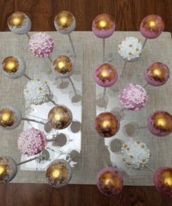 MENGCORE 21 Hole Acrylic Cake Pop Lollipop Clear Pink Display Stand Server Decoration Display Stand Holder Base Shelf (21 Hole) 28 81vhUhcGqeL