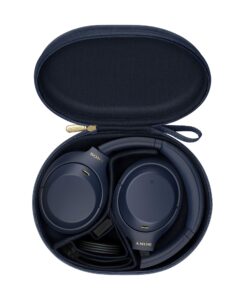 Sony WH-1000XM4 Wireless Premium Noise Canceling Overhead Headphones with Mic for Phone-Call and Alexa Voice Control, Midnight Blue WH1000XM4 Headphones Only 32 81vhfqdORLL
