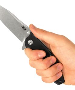 Zero Tolerance 0562CF Hinderer Slicer Folding Knife; 3.5” CPM-20CV Stonewashed and Satin Steel Blade, Carbon Fiber Front Handle, KVT Ball-Bearing Opening, Frame Lock and Reversible Pocketclip; 5.5 OZ… 3.5" 36 81vhoaJFeWL