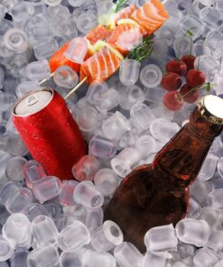 ecozy Portable Countertop Ice Maker - 9 Ice Cubes in 6 Minutes, 26 lbs Daily Output, Self-Cleaning with Ice Bags, Scoop, and Basket for Kitchen, Office, Bar, Party - Black Bullet Ice 1 24 81viHawIJL