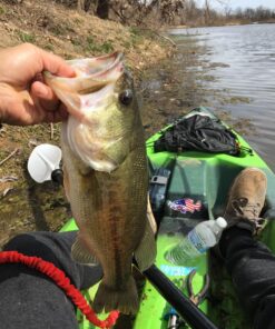 Alternative view of 4" Printed american flag bass patriotic fishing vinyl decal sticker for any smooth surface indoor or outdoor use.