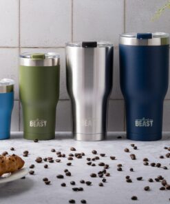 Beast 30 oz Tumbler Stainless Steel Vacuum Insulated Coffee Ice Cup Double Wall Travel Flask (Stainless Steel) 34 81vlIljFLL 1