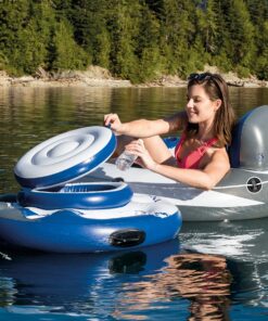 Intex Mega Chill, Inflatable Floating Cooler, 35" Diameter 22 81vm7ubh0pL