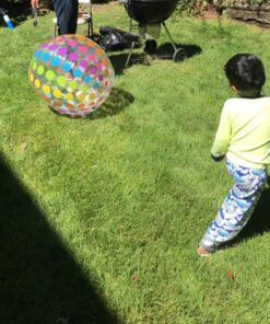 Intex Jumbo Inflatable Colorful Polka Dot Giant Beach Ball (Set of 2) | 59065EP 15 81vol7aNtQL