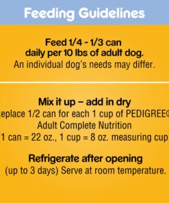 Pedigree Adult Canned Wet Dog Food Chopped Ground Dinner Combo with Chicken, Beef & Liver Flavor, 22 oz. Cans (Pack of 12) 21 81voqxTmXuL