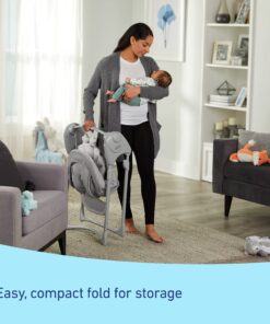 Graco® Slim Spaces™ Compact Baby Swing, Reign 14 81vqM Pn7vL