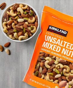 Alternative view of Kirkland Signature Extra Fancy Mixed Nuts Unsalted and Shelled 40 oz (Pack of 4), 1 Pack of Roasted Virginia Peanut Also Included by Bulkidoki
