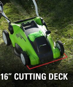 Greenworks 40V 16" Cordless (Push) Lawn Mower (75+ Compatible Tools), 4.0Ah Battery and Charger Included 16" Mower (4.0Ah) 34 81vrZ30ODwS