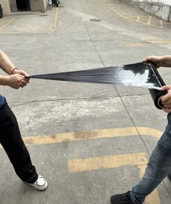 2-Pack Black Stretch Wrap 18" x 1000 Feet 80 Gauge Industrial Strength with Plastic Handle, Plastic Pallet Supplies Durable Self-Adhering for Packing, Moving, Heavy Duty Shrink Film Rolls Black-2-Pack 15 81vs2X X1mL