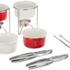 Oggi 8 Piece Seafood Set 1 Red, White