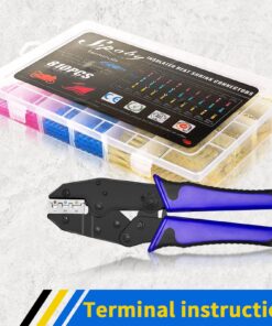810PCS Heat Shrink Connectors - Sopoby Electrical Wire Connectors Crimp Connectors - Insulated Automotive Marine Wire Terminal Kit - Ring Fork Hook Spade Butt Splices 810PCS Heat Shrink Connector Kit 13 81vtxC X L