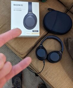 Sony WH-1000XM4 Wireless Premium Noise Canceling Overhead Headphones with Mic for Phone-Call and Alexa Voice Control, Midnight Blue WH1000XM4 Headphones Only 37 81vtxQ2g0GL
